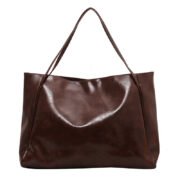 Vintage Brown Soft Large Capacity Women’s Tote Bag