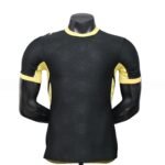 Black Bee‑Pattern Short Sleeve Soccer Jersey