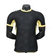 Black Bee‑Pattern Short Sleeve Soccer Jersey