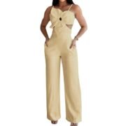 Floral Cutout Spaghetti Strap Jumpsuit