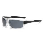 Clear Frame Sport Wrap‑Around Outdoor Sunglasses