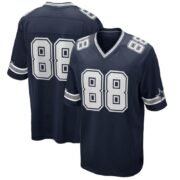 Navy Number 88 Short‑Sleeve Football Fan Jersey