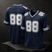 Navy Number 88 Short‑Sleeve Football Fan Jersey - Image 2