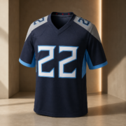 Navy Number 22 Fan Football Game Day Jersey - Image 2