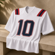 White Number 10 Short‑Sleeve Football Fan Jersey - Image 4