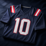Navy Blue #10 Short‑Sleeve Fan Football Jersey - Image 3