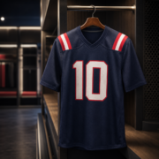 Navy Blue #10 Short‑Sleeve Fan Football Jersey - Image 4