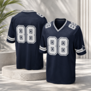 Navy Number 88 Short‑Sleeve Football Fan Jersey - Image 4