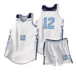 White Star Graphic Number 12 Basketball Uniform Set